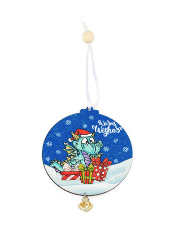 Новогоднее украшение-подвес "Символ года Дракон" цвет разноцветный ЦБ-00236119 Christmas Magic (282924822)