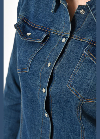 Сорочка жіноча джинсова синього кольору Let's Shop (285103835)
