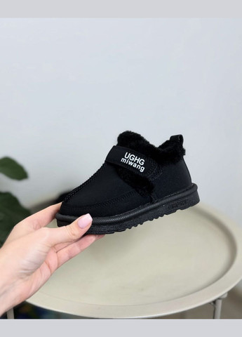 Черные спортивные, повседневные, кэжуал, джинсовые зимние ботинки зимние детские черные 1429 No Brand