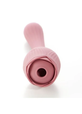 Вибратор в форме тюльпана с вакуумной стимуляцией Velvet Lure Розовый Sweet Em (383119930)