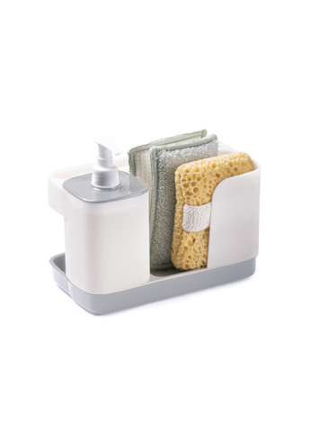 Органайзер кухонний з дозатором для миючого засобу, біло-сірий Snips (329407407)
