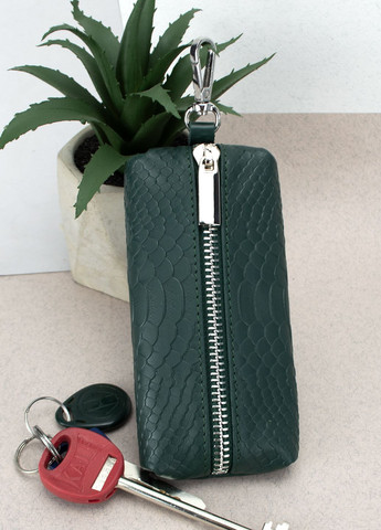 Подарочный женский набор №89: кошелек Sabrina + обложка на паспорт + ключница (зеленый питон) HandyCover (282744624)