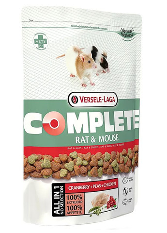 Корм Complete Rat & Mouse для щурів та мишей, 500 г Versele-Laga (280926833)