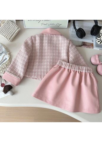 Рожевий демісезонний дитячий костюм No Brand