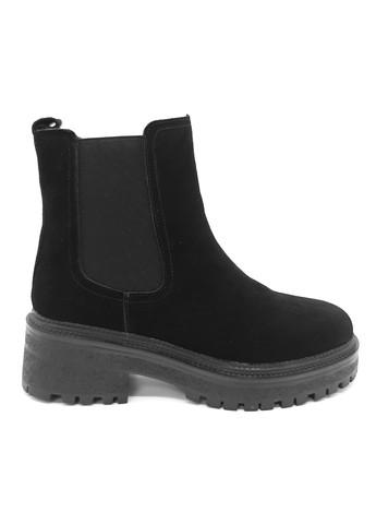 Осенние женские ботинки зимние черные замшевые rb-14-1 23,5 см (р) Rita Bravuro