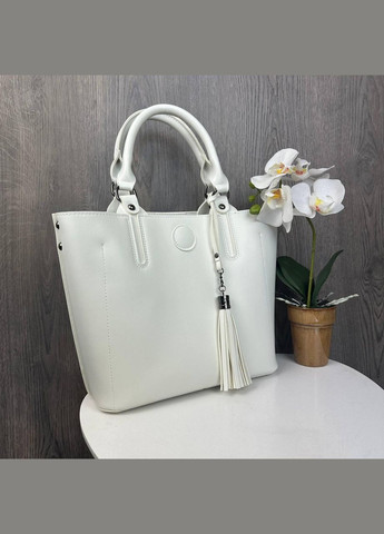 Велика жіноча сумка з брелоком вінчиком No Brand (334730586)