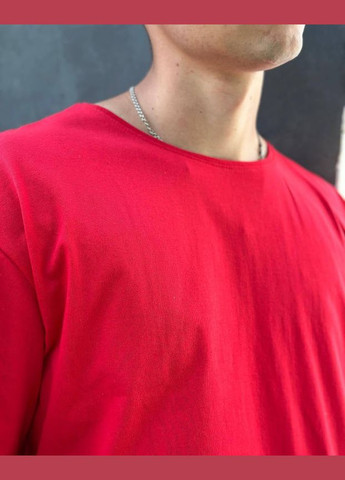 Красная футболка мужская (оверсайз) hc (h001-8121-001) No Brand