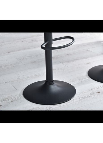 Барний стілець зі спинкою B-087 велюр зелене з чорною основою Bonro (371993864)