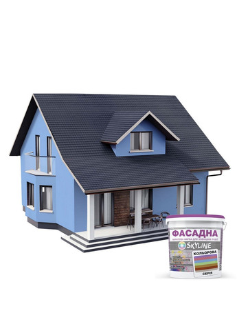 Фасадная краска акрил-латексная 1020-R90B 5 л SkyLine (283326686)