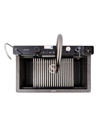 Гранітна мийка EVANORA 7546 матова Графіт Valeso (372477435)