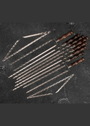 Набір для шашлику у валізі "Скаді" 20 якісних предметів на подарунок чоловікові Handmade WC-020 (347291576)