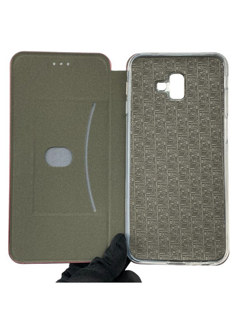 Чехол-книжка для Galaxy J6 Plus 2018 (SM-J610) с подставкой на самсунг дж6 плюс бордовая gd1 Samsung (366022993)