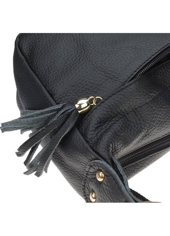 Жіноча шкіряна сумка 1t300-black Borsa Leather (322189624)