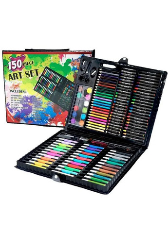 Набір для малювання Art Set для малювання в дерев'яній валізці з маркерами та олівцями 150 шт (2013960296) No Brand (328261830)