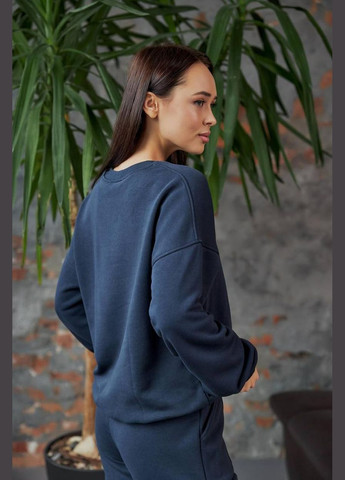 Спортивний костюм жіночий світшот та штани прямі 3х-нитка, пудра (М128.3) UMON (315480818)