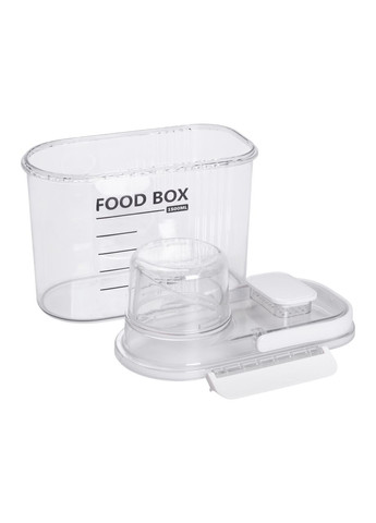 Контейнер для зберігання сипучих продуктів 2л прозорий з дозатором та мірною шкалою для круп та борошна ProDobro (364192440)