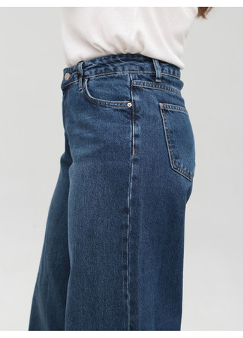 Джинсы женские синие супер широкие с подворотнями Супер палаццо Cracpot - (358501749)