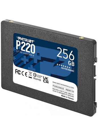SSD накопичувач 256 GB (P220S256G25) Patriot P220 (317275320)