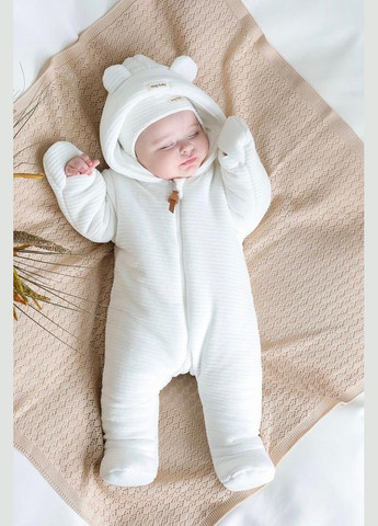 Демісезонний комбінезон велюровий Tim 62см(0-3міс.) Молочний Magbaby (280925235)
