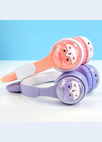 Дитячі бездротові навушники з котячими вушками QC-28T Cat Ear Бузкові No Brand (304254328)