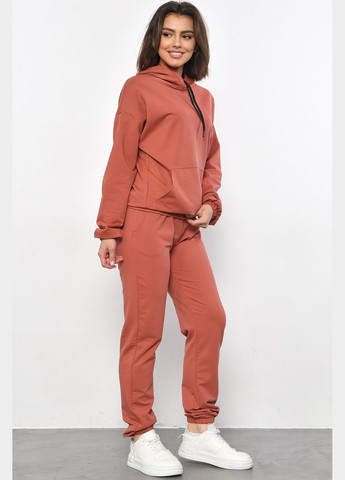 Спортивний костюм жіночий теракотового кольору Let's Shop (293765116)
