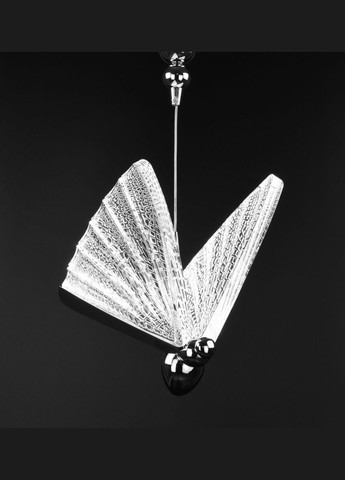 Люстра светодиодная подвесная LED светильник для квартиры на потолок лэд 26524 Хром 30-120х22х16 см. Sunnysky (364762219)