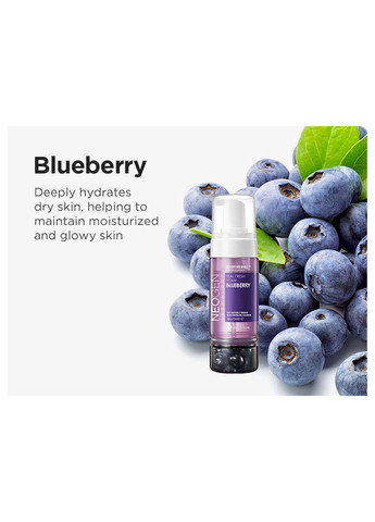 Пінка для вмивання обличчя з ягодами чорниці Dermalogy Real Fresh Foam Blueberry 160 мл Neogen (353745455)