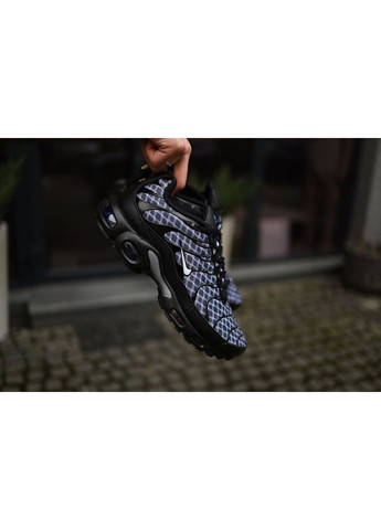 КРОССОВКИ ЖЕНСКИЕ NIKE AIR MAX PLUS TN BLACK FRANCE BLUE WHITE НАЙК АИР МАКС ТН ПЛЮС No Brand чёрные демисезоны (367167303)