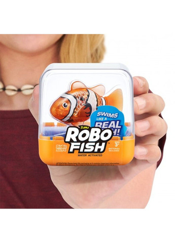Інтерактивна іграшка Robo Alive S3 - Роборибка (помаранчева) Pets & Robo Alive (331299650)