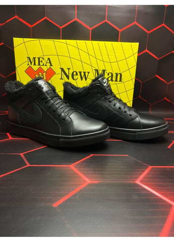 КРОССОВКИ ЖЕНСКИЕ NIKE AIR WINTER BLACK НАЙК АИР ЗУМ No Brand чёрные зима (367168172)