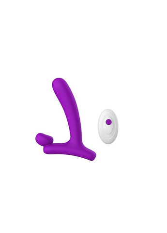 Вибратор в форме буквы "L" со стимуляцией клитора и точки G Lust Ripple Horny, фиолетовый Chisa (347290089)