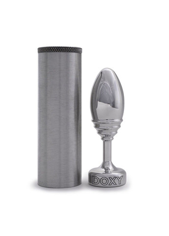 Металева анальна пробка Butt Plug RIBBED ребриста діаметр 3,3 см для анальної стимуляції Doxy (298474156)