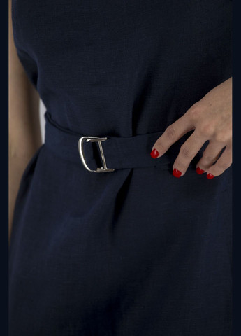 Синя спортивна, кежуал літня спортивна жіноча сукня без рукавів в смужку з кишенями stella polare (, ), 34349 No Brand в смужку