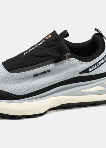 Серые демисезонные кроссовки мужские salomon odyssey grey black | саломон одиссей серые No Brand