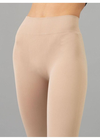 Легінси безшовні жіночі з мікрофібри Leggings model 2 Naturalle S/M Бежеві Giulia (369768576)
