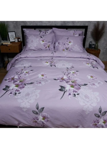 Постільний набір (простирадло 200х220 + 2 наволочки 40х60) Satin Elite (MS-880000618) Moon&Star Floral Mist (359376390)