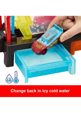 Ігровий набір Cars Зміни колір Автомийка з МакКвіном JBM70 Hot Wheels (372743257)