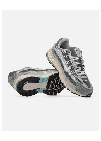 Сірі Осінні кросівки чоловічі nike No Brand P-6000 Grey/Green