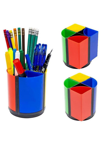 Стакан для ручек 468 пластиковый 10х10х11 см Color-it (301425051)