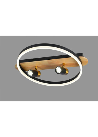 Люстра стельова світлодіодна 77084/1+2S, чорний Valeso (363262011)