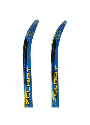 Лыжи беговые подростковые в комплекте с палками (l-лыж-150см, l-палки-130см, PVC чехол, крепление регулируемое, Zelart (361435016)