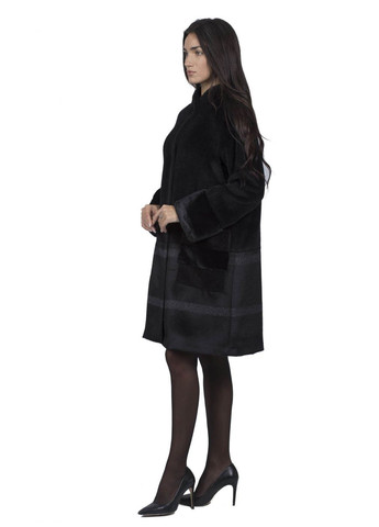 Черное демисезонное Женское пальто Teresa Tardia (, ), 35078 No Brand