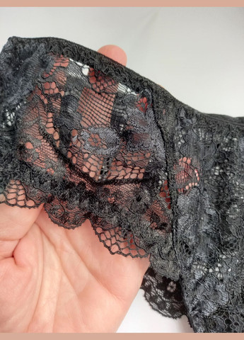 Супер трусики бразиліани чорного кольру з мережива 3254 лейлів Leilieve (324833347)