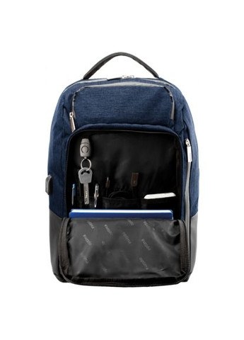 Рюкзак шкільний 18" USB Techno унісекс 0.7 кг 26-35 л Синій (O96913-02) Optima 18" USB Techno унісекс 0.7 кг 26-35 л Синій (366657640)