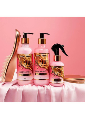 Набір для догляду за волоссям & GTM "Рідке скло" (шампунь, бальзам, крем-спрей) Soika (370389531)