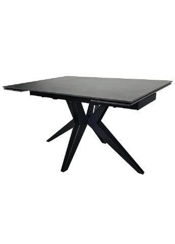 Стол VINCENT CERAMIC 140(200)*90 графит мат/черный Intarsio (378295594)