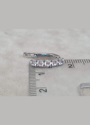 Серебряные серьги АЛЬКОР с фианитами. 2904/9Р-CZ AGNI (323641001)