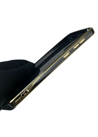 Чехол для Galaxy A33 5G SM-A336 с кольцом MagSafe с золотой окантовкой на самсунг а33 черный gs1 Samsung (366229933)