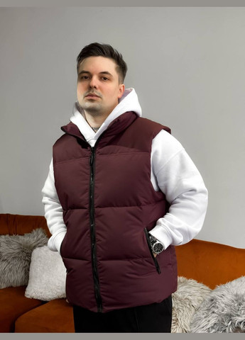 Жилет бордовый No Brand (317263894)