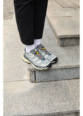 КРОСІВКИ ЖІНОЧІ SALOMON XT-6 GREY WHITE САЛОМОН XT-6 No Brand сірі демісезони (368870088)